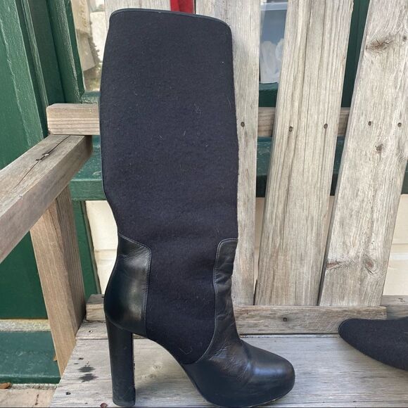 Balenciaga tall wool black boots size EU 36 - Picture 7 of 16